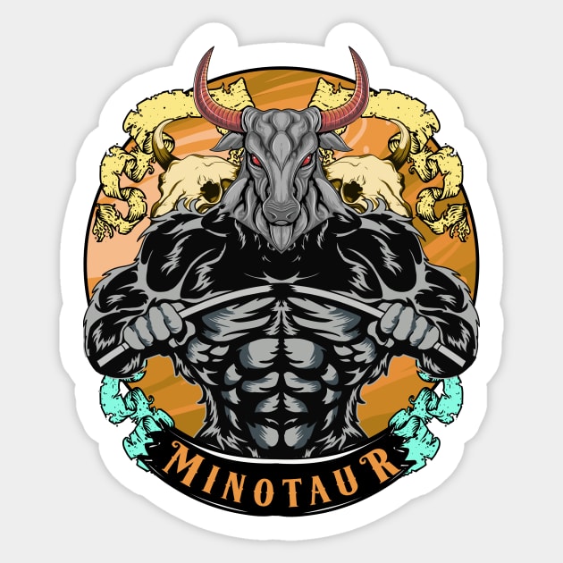 MINOTAUR Sticker by theanomalius_merch